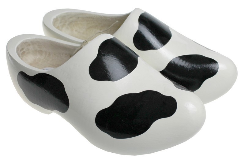 Traditional Dutch Clogs Model Cow Dutch Clogs