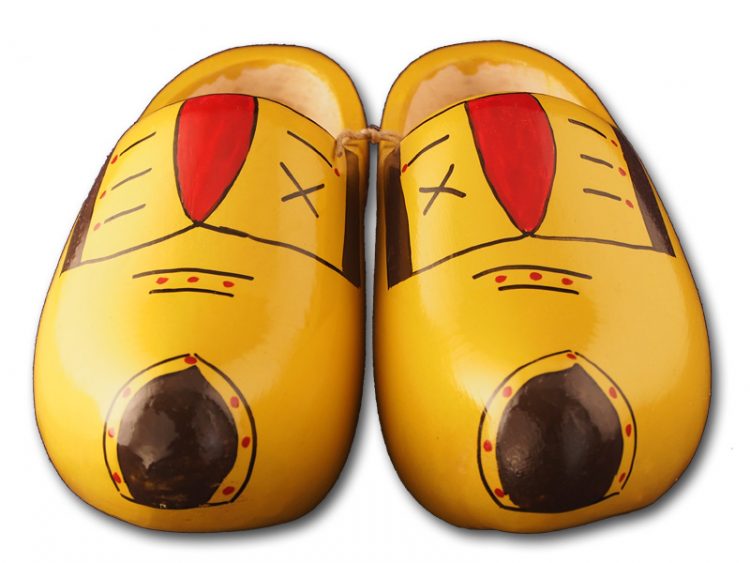 yellow clogs