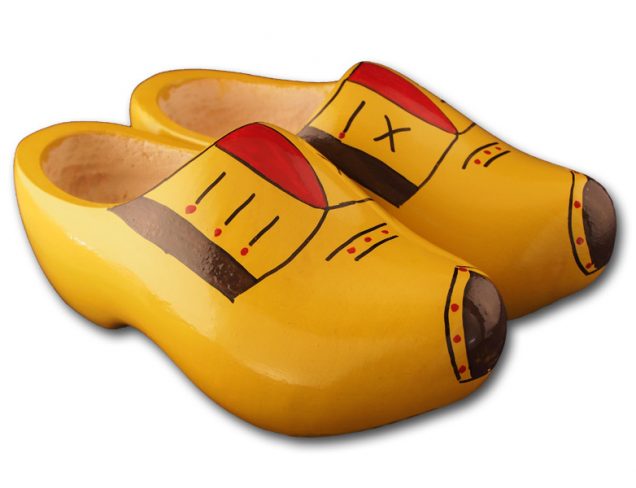 yellow clogs