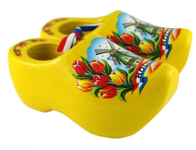 Souvenir Yellow Wooden Shoes