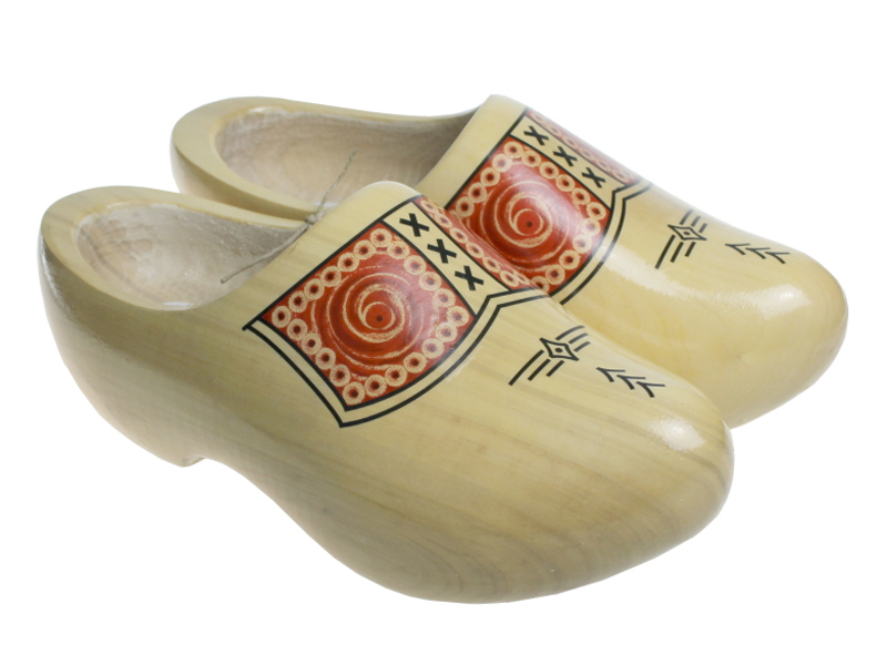 wooden clog shoes