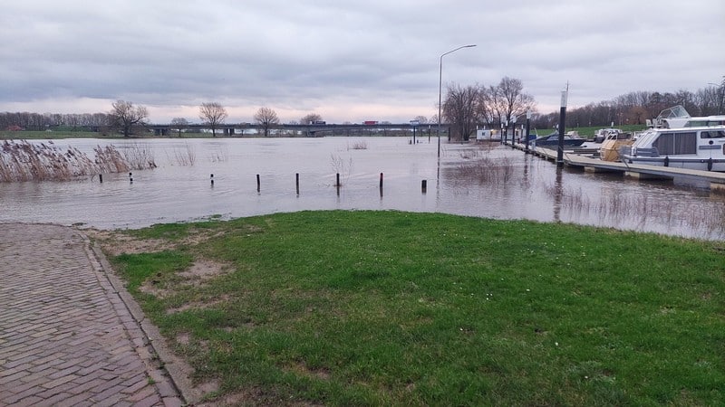 Netherlands under the spell of high water 2024-01-05 river Maas